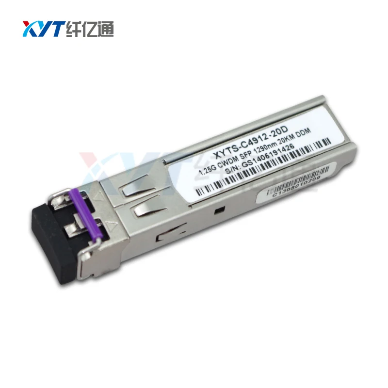 

WDM Technology 1.25G 10KM 20km 1610nm 1470nm 1330nm 1310nm CWDM SFP Transceiver Module