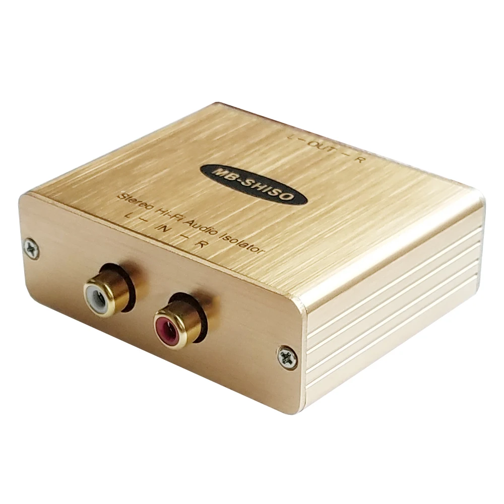 Аналоговый RCA Hi Fi аудиоизоляция с устранением шума L/R аудио заземления изоляции AV