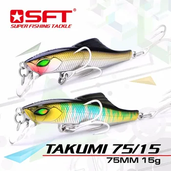 

Luxury Series Brand SFT Takumi 75-15 75mm/15g Sinking Minnow Lure With Nice Box Wobbler Fishing Lure Pesca leurre