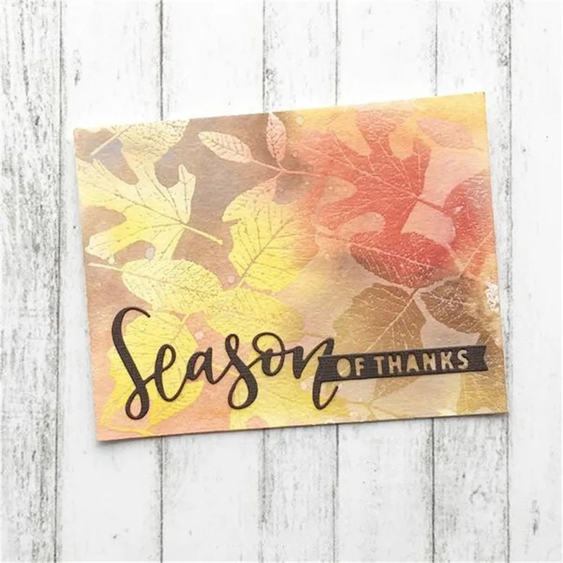 

Naifumodo Season of Cheer Dies Letter Metal Cutting Dies Cutting Scrapbooking and Card Making DIY Stencil CraftS Decor Album Die