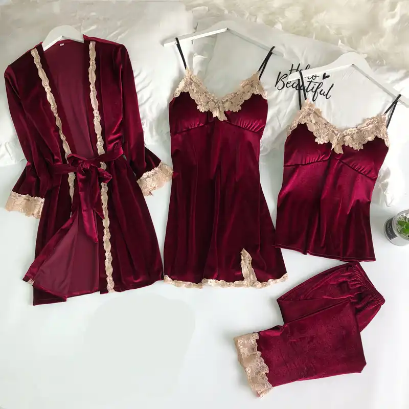 4 piece nighty dress