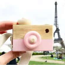 Мини милый цифровой деревянная камера игрушка деревянная игрушка мода подарок на день рождения для детей модель коллекционные рождественские подарки