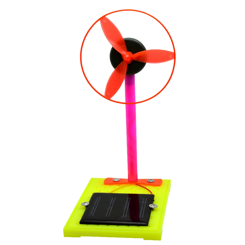 

Solar Fan DIY toys electronics education self assembly kit