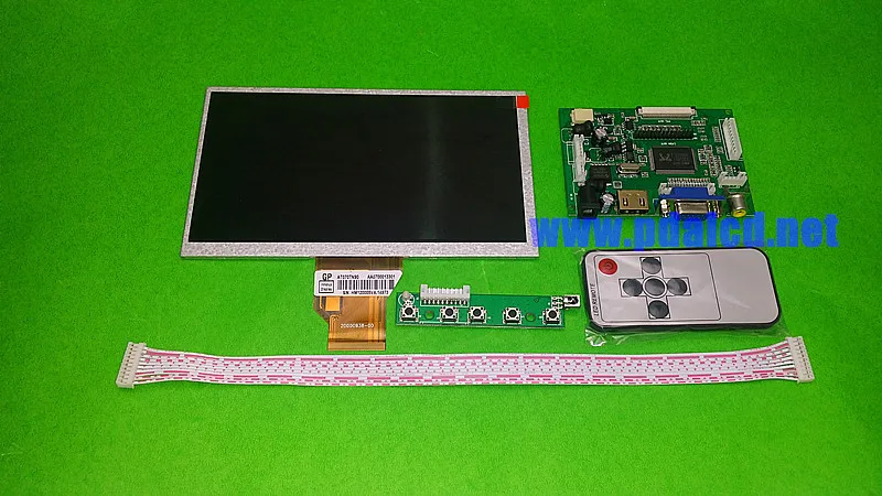 for INNOLUX 7.0 inch Raspberry Pi LCD Display Screen TFT LCD Monitor AT070TN92 + Kit HDMI VGA Input Driver Board Free Shipping raspberry pi 7 inch lcd kit hdmi vga 2av hd lcd kit for car lcd screen vga head driven plate key remote control wiring