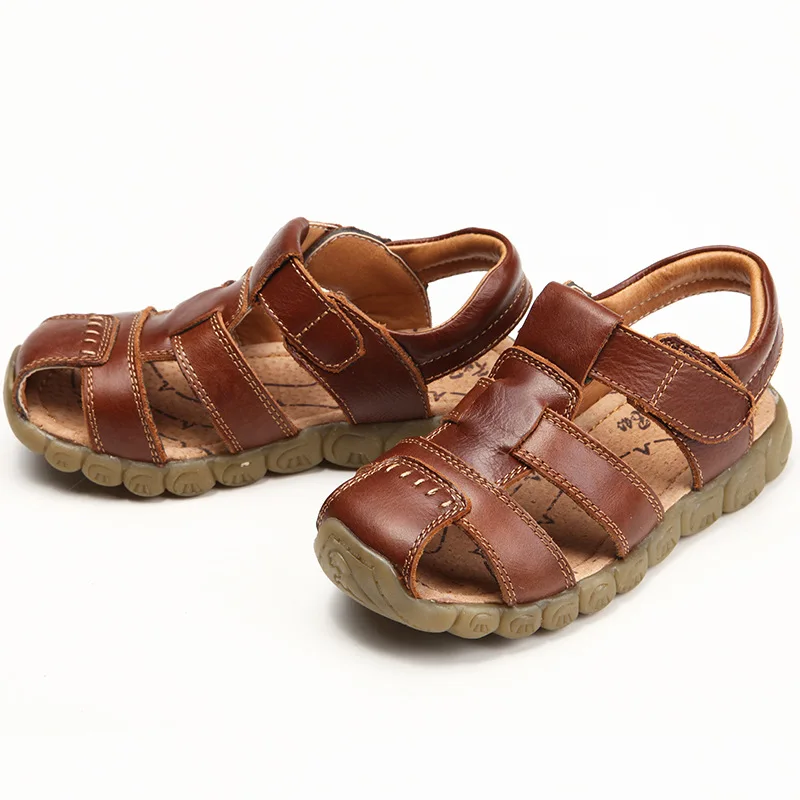 

children sandals 2019 new summer boys and girls sandals children's leather sandals Baotou kids sandals girls princess shoes