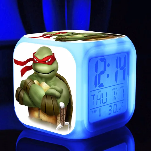 Teenage Mutant Ninja Turtles Alarm Clocks,Color changing TMNT Alarm