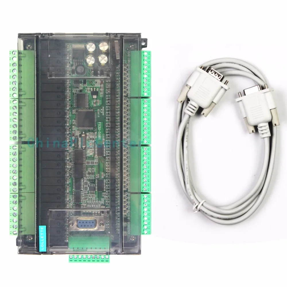 FX3U LE3U 56MR 6AD 2DA RS485 RTC 32 вход 24 релейный выход 6 аналоговый 2 контроллер plc|controller