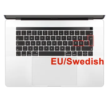 

EU Enter Swedish Language Silicone Keyboard Cover Skin for New Macbook Pro 13 15 inch A1706 A1707 Released 2016 & 2017