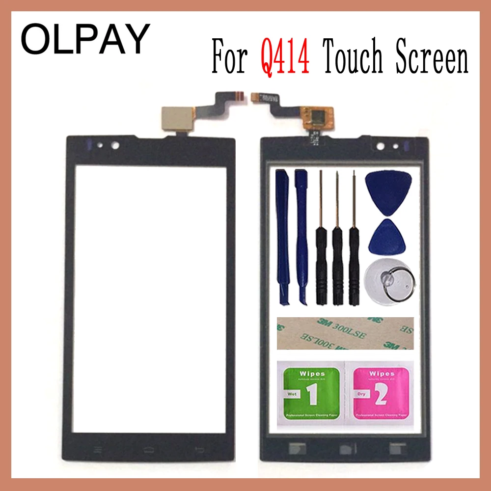 Сенсорный экран 4 5 дюйма для Micromax Q414 сенсорный дигитайзер панель переднее стекло