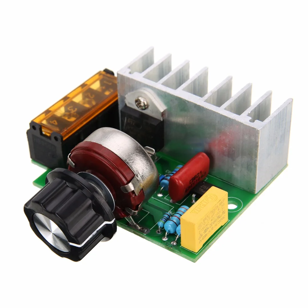 High Quality SCR Voltage Regulator 4000W AC 220V Adjustable Regulator Motor Speed Control Dimmer for Lamp Electric Furnace