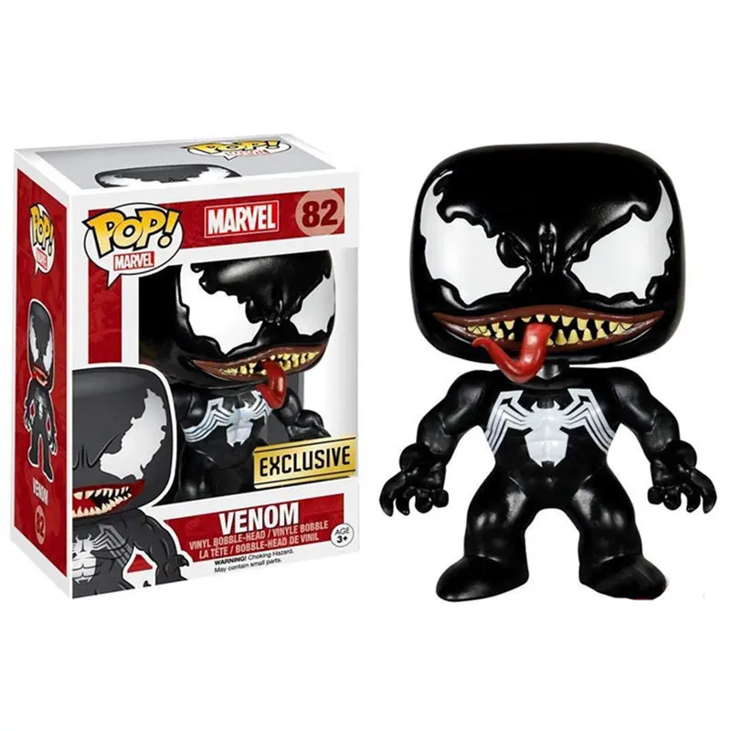 

POP Pocket Pop Keychain Official MARVEL Venom Q Model Collectible Action Figure Toys For Children Christmas Present Gifts