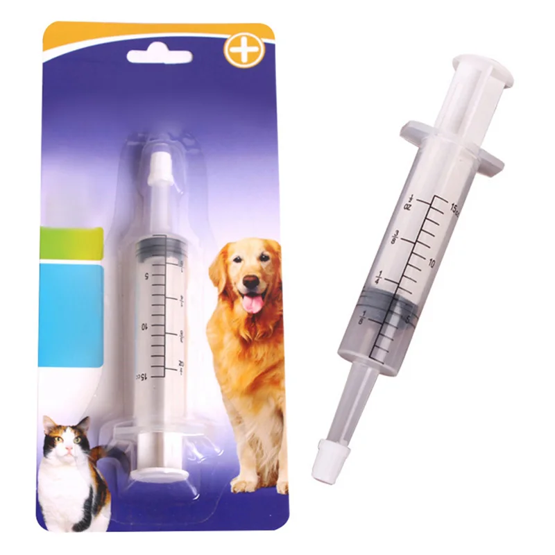 Dog Feeders Push Cart Feeder Pet Hand Feeding Syringe For Baby Animals