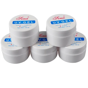 

5Pcs/lot UV Gel Nail UV Builder Transparent Clear UV Gel Builder Nails Art Manicure Tips for Gel Nail Polish Manicure Extension