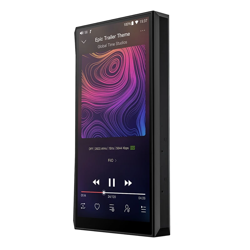 FiiO M11 аудио на базе Android Bluetooth HIFI без потерь портативный музыкальный плеер MP3 USB DAC wifi/Air Play/Spotify Aptx-HD/LDAC DSD - Цвет: Черный