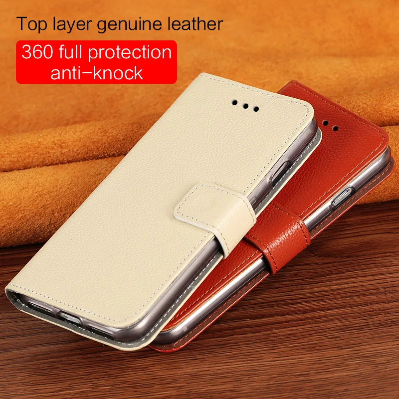 

LANGSIDI brand mobile phone shell calf skin full thin litchi magnetic buckle phone shell for iPhone X mobile hand-made
