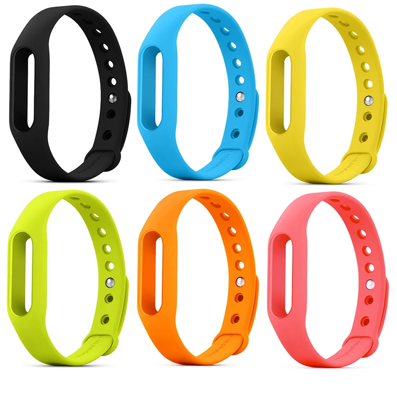 

Mi Band 1S Rreplacement Bracelet Miband Strap Pulseras band accesorios silicone belt with 12 colors