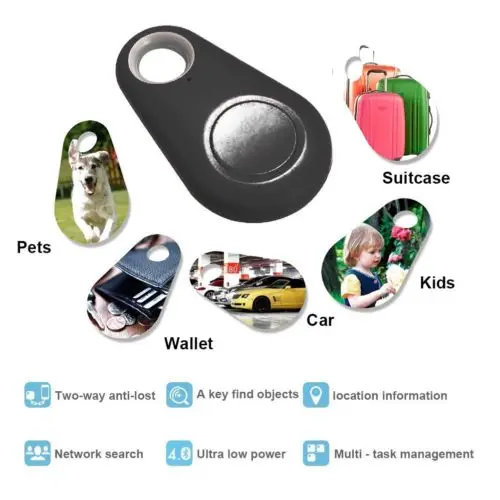 4 цвета Противоугонный локатор Bluetooth для детей собака gps трекер на мотоцикл