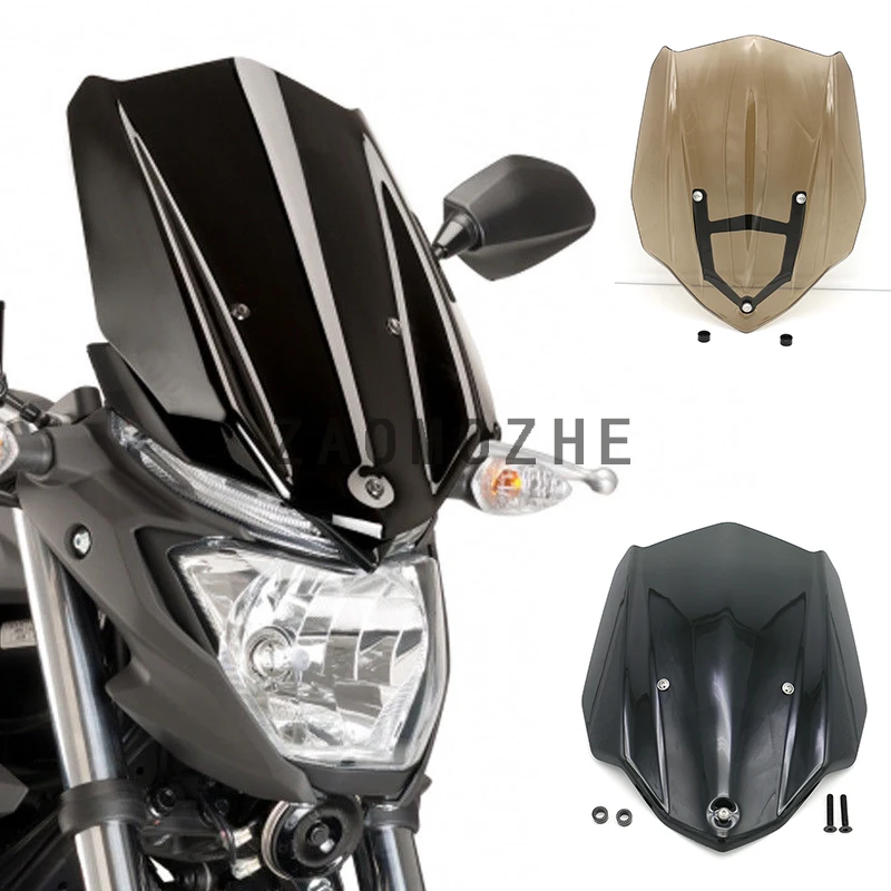 Мотоциклетные аксессуары для YAMAHA MT 03 MT03 2016 2017 ветровое стекло с