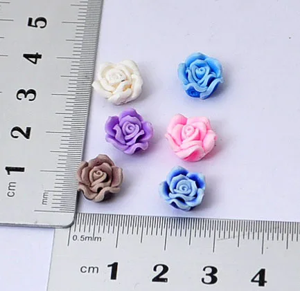 wholesale 30pcs mixed RT005 10MM polymer clay petal accessory jewelry findings for diy cell phone beauty [JCZL DIY Shop] | Украшения и