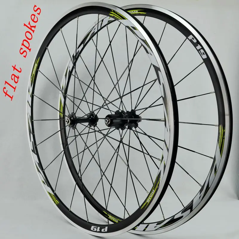 700C Alloy Wheels Cosmic Road Bicycle Bike Wheel V Brake Aluminium Wheelset Bicycle Wheels Rims Sealed Bearing flat spokes 12sp