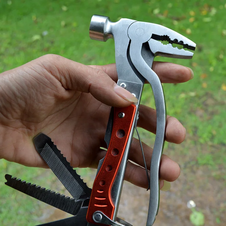 

12 In 1 Multifunctional Hammer Outdoor Safety and Rescue Hammer Car Lifesaving Hammer Claw Hammer