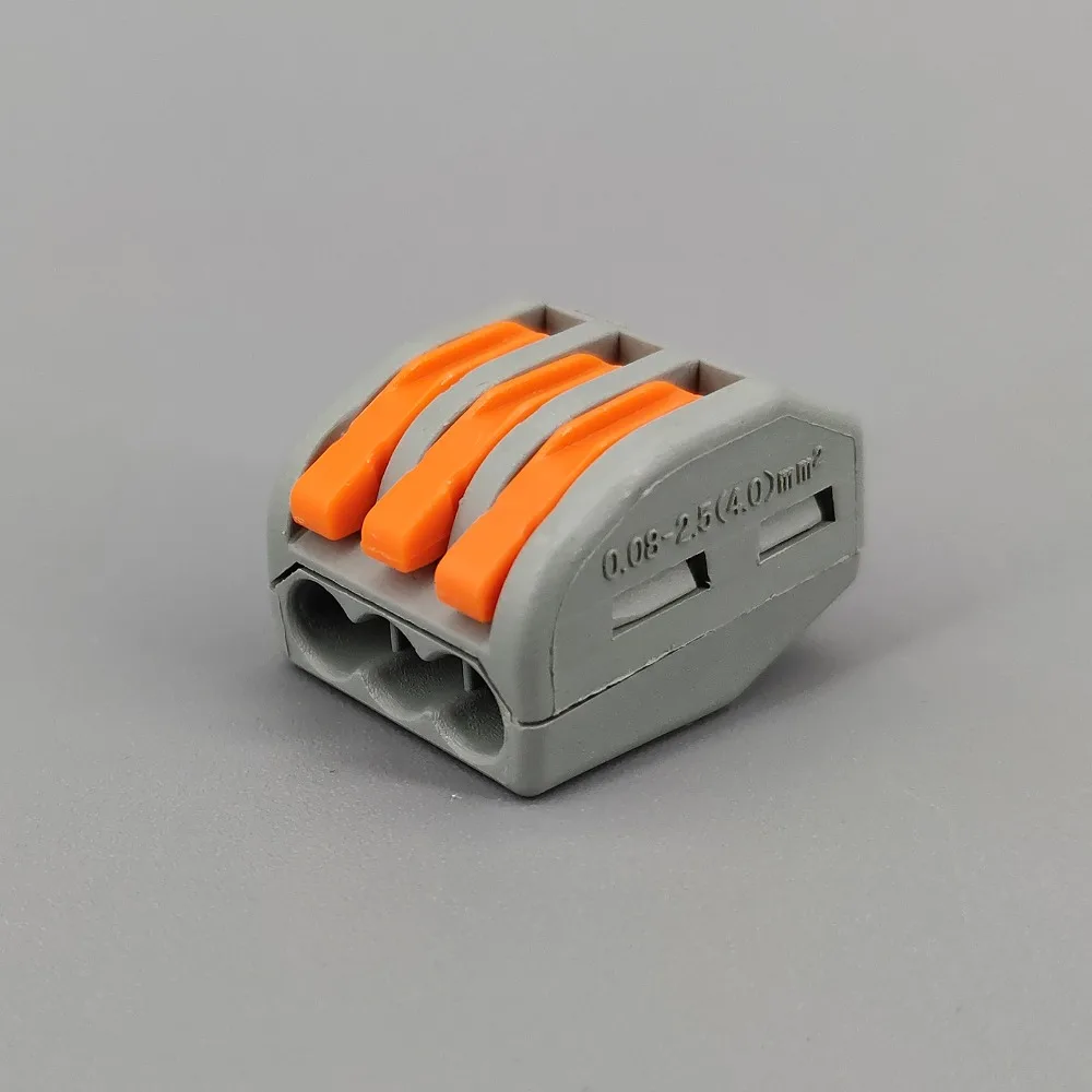 

10pcs PCT-213 3 Pin Universal compact wire wiring connector conductor terminal block with lever