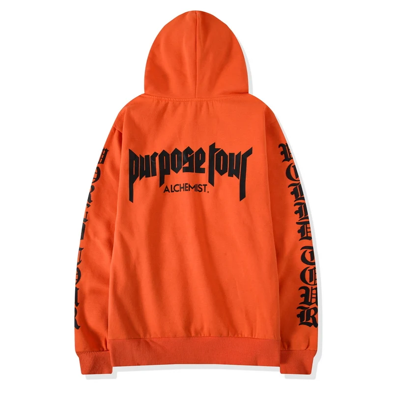 Justin Bieber Purpose Tour Print Hoodie Men Hip hop Streetwear Fleece Cotton Pullover WORLD TOUR Special Women Sweatshirt