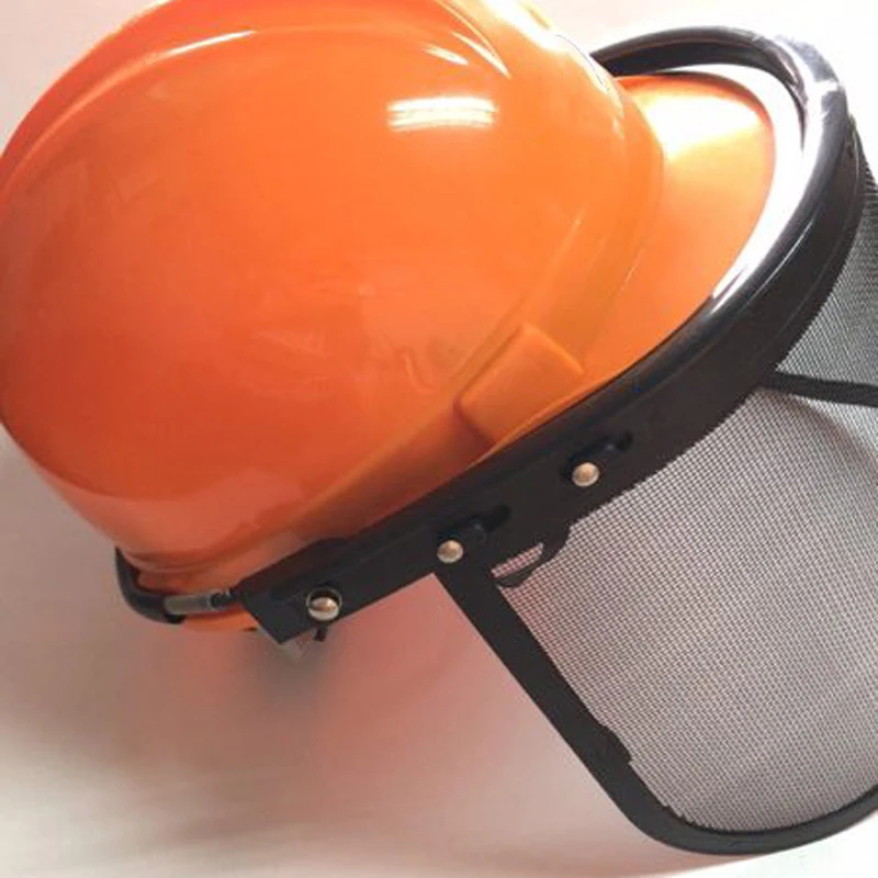 Mayitr Chainsaw Safety Helmet Face Shield Protection With Mesh Visor Trimmer Forestry Mower Face Protective Mask