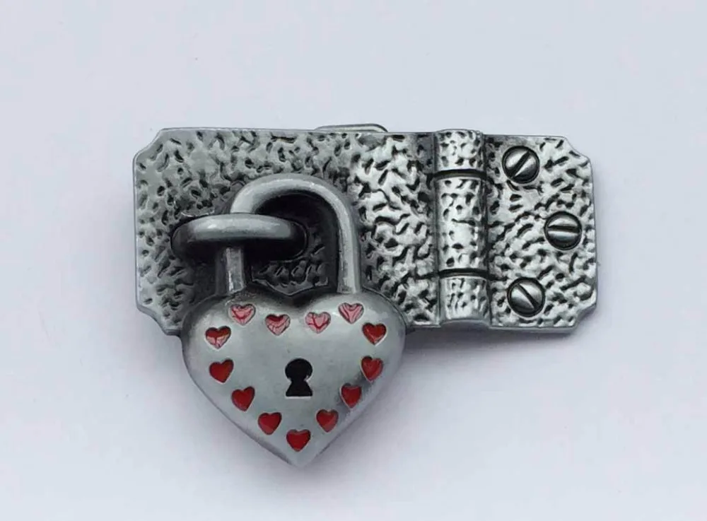 

Retail Western Cowgirl Heart Lock Belt Buckle suitable for 4cm wideth belt with continous stock