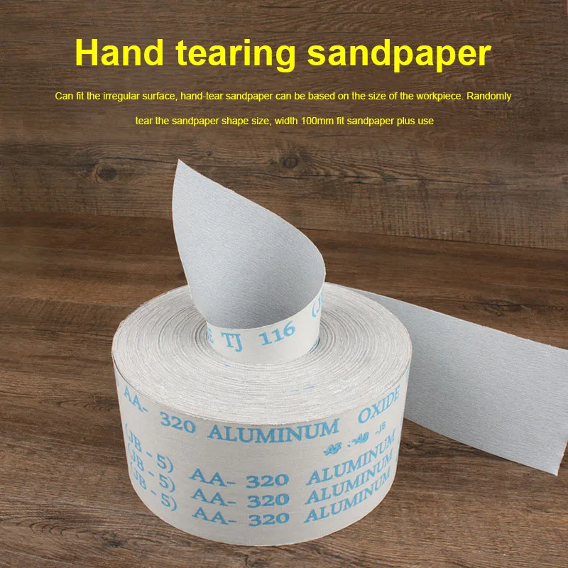 1M*100mm Silicon Carbide Sanding Roll Tape Sanding Paper Wood Snading