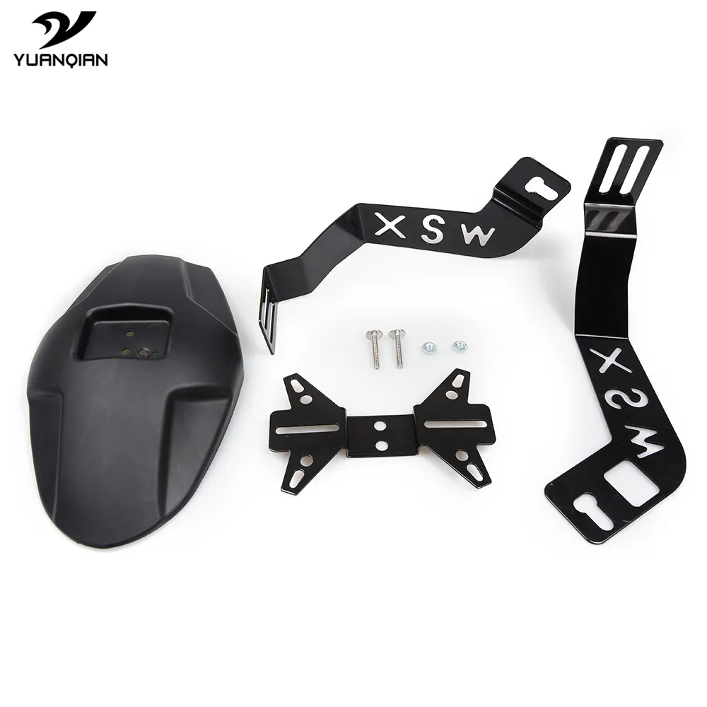 

Motorcycle Accessories Rear Fender License Plate Bracket Mud Cover Guard Moto Mudguard For Honda MSX125 MSX 125 2013 2014 2015