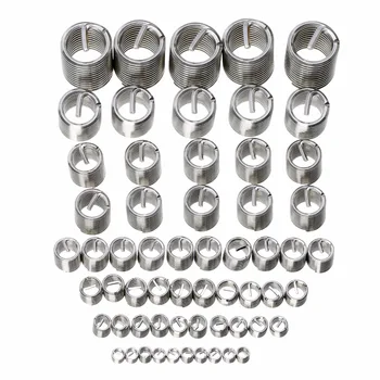 

60pcs Silver M3-M12 Thread Repair Insert Kit Set Stainless Steel for Helicoil Thread Repair Tools