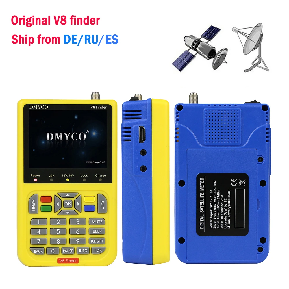 

Best quality Sat Finder digital satellite Finder HD DVB-S2 High Definition 3.5" LCD Satellite Finder MPEG-2 MPEG-4 free shipping