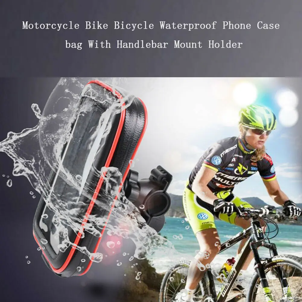 

Motorcycle Bike Bicycle Cell Phone Holder Bag Box Convenience Casual GPS Pouch Mount Holder Waterproof Frame Touch Screen Tote