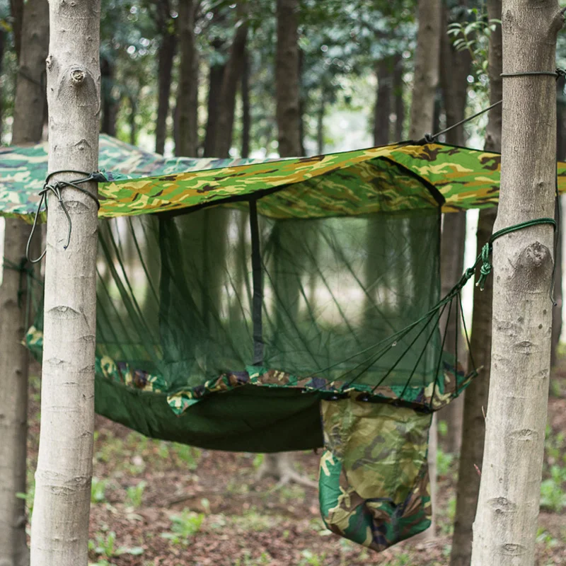 Single hammock tent