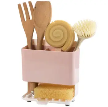

Sponge Kitchen Box Double Draining Rack Dish Self Draining Sink Storage Rack Kitchen Organizer Stands Towl Rack