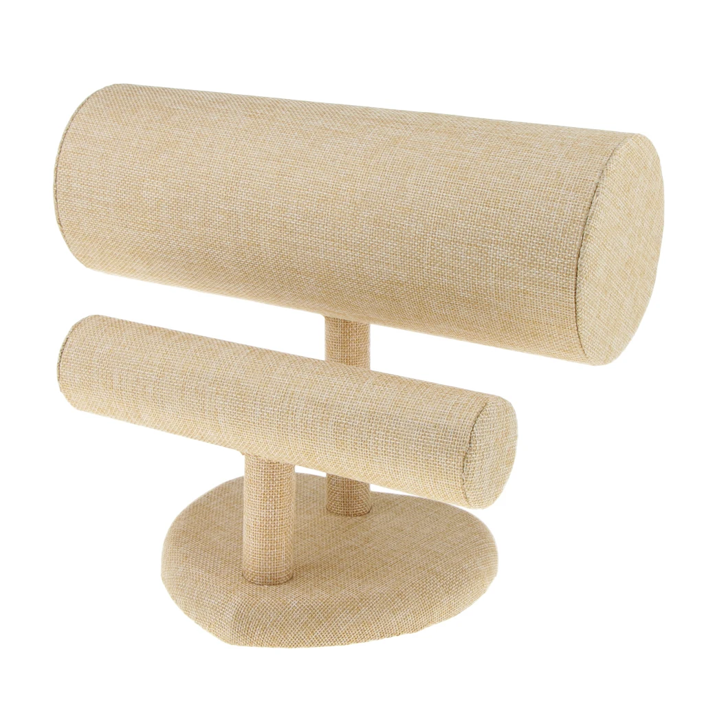 Velvet T-Bar Headband Holder Retail Shop Jewelry Display Bangle Stand Rack