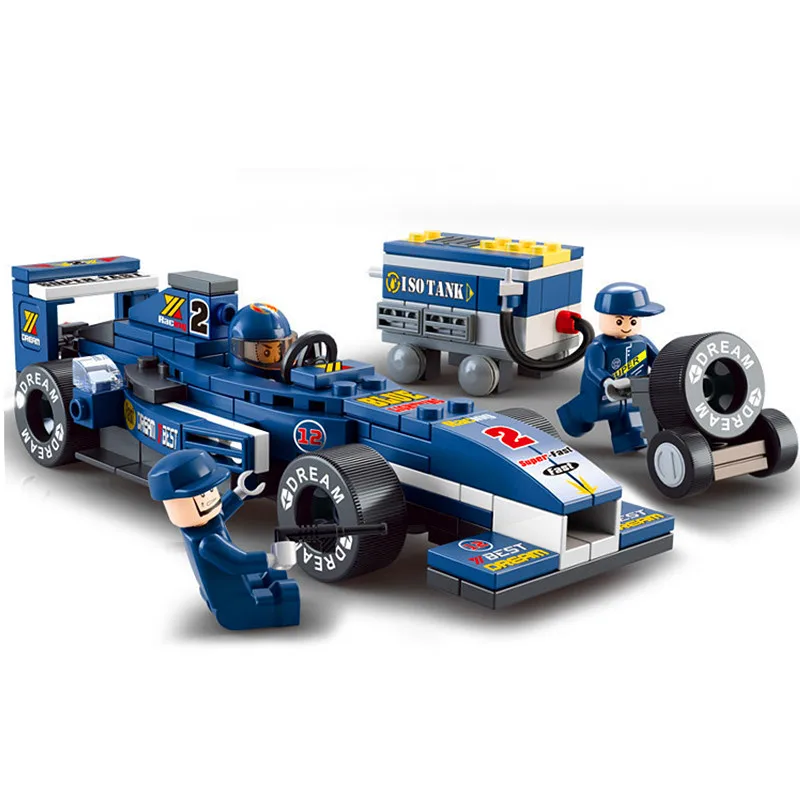 

SLUBAN F1 Grand Prix Formula One Racer 1:24 Building Blocks Sets Bricks Model Kids Toys Compatible Speed Champions Car