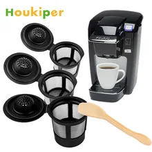 Houkiper 3 шт. многоразового Dolce Gusto многоразового пользования Кофе фильтр для кюриг Solo Нержавеющая сетка совместим с 1 предмета кофейные ложки