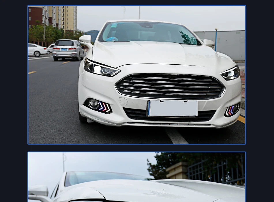 Автомобильный Стайлинг Головной фонарь для Ford Fusion фар 2013- Mondeo светодиодный фонарь DRL биксеноновый объектив проектора авто аксессуары