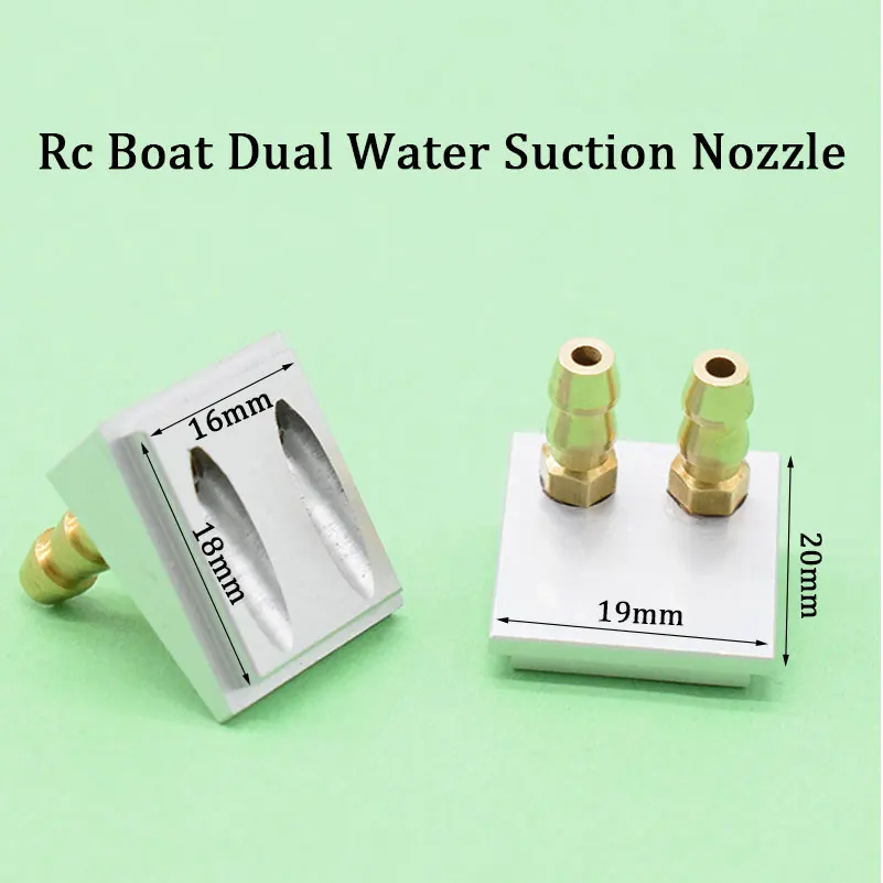 

RC Boat Bottom Double Water Inlet Tap Dual Water Suction Nozzle Spare Parts For RC Boat