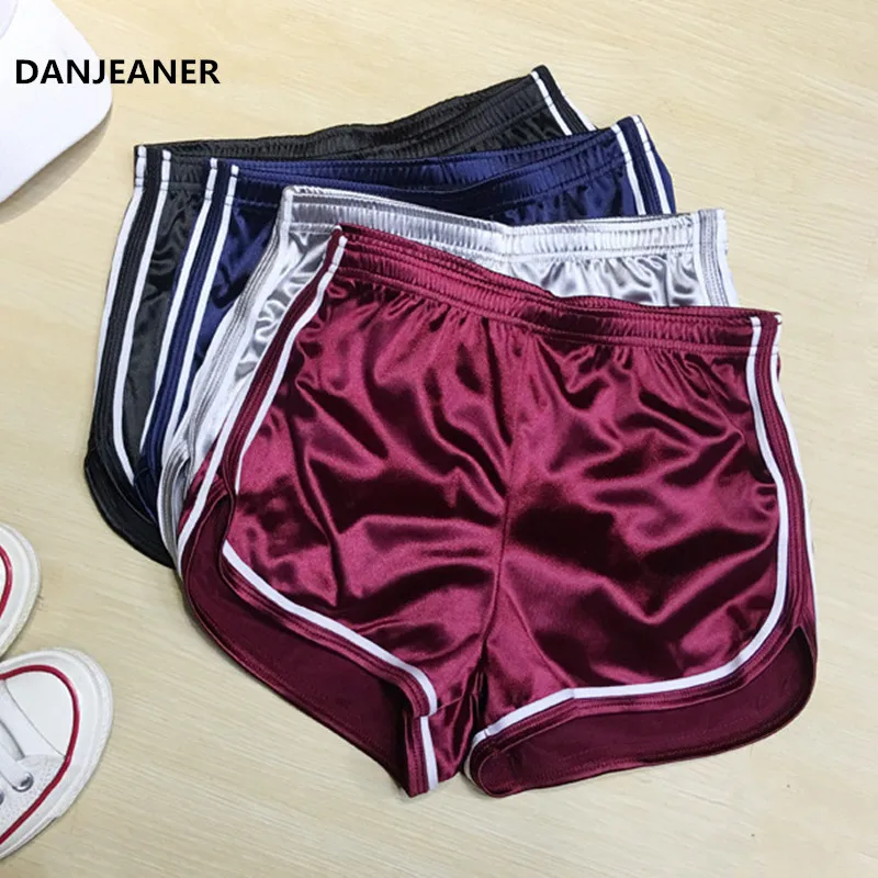 Женские спортивные шорты DANJEANER повседневные пляжные с высокой талией и