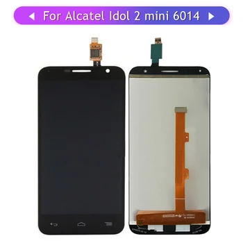 

OT6014 Touch Screen For Alcatel One Touch Idol 2 Mini L 6014 6016 OT6016 LCD Display Assembly Glass Digitizer Replacement 5PCS