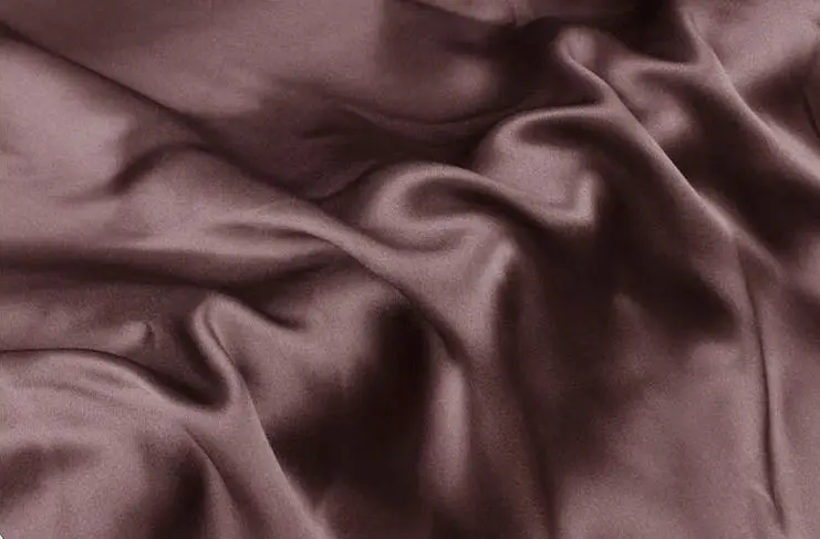 Howmay чистый шелк ткань Атлас 16,5 момме 114 см 4" бледно-лиловый 29# цвет для шарфа женское платье постельное белье простыня наволочка