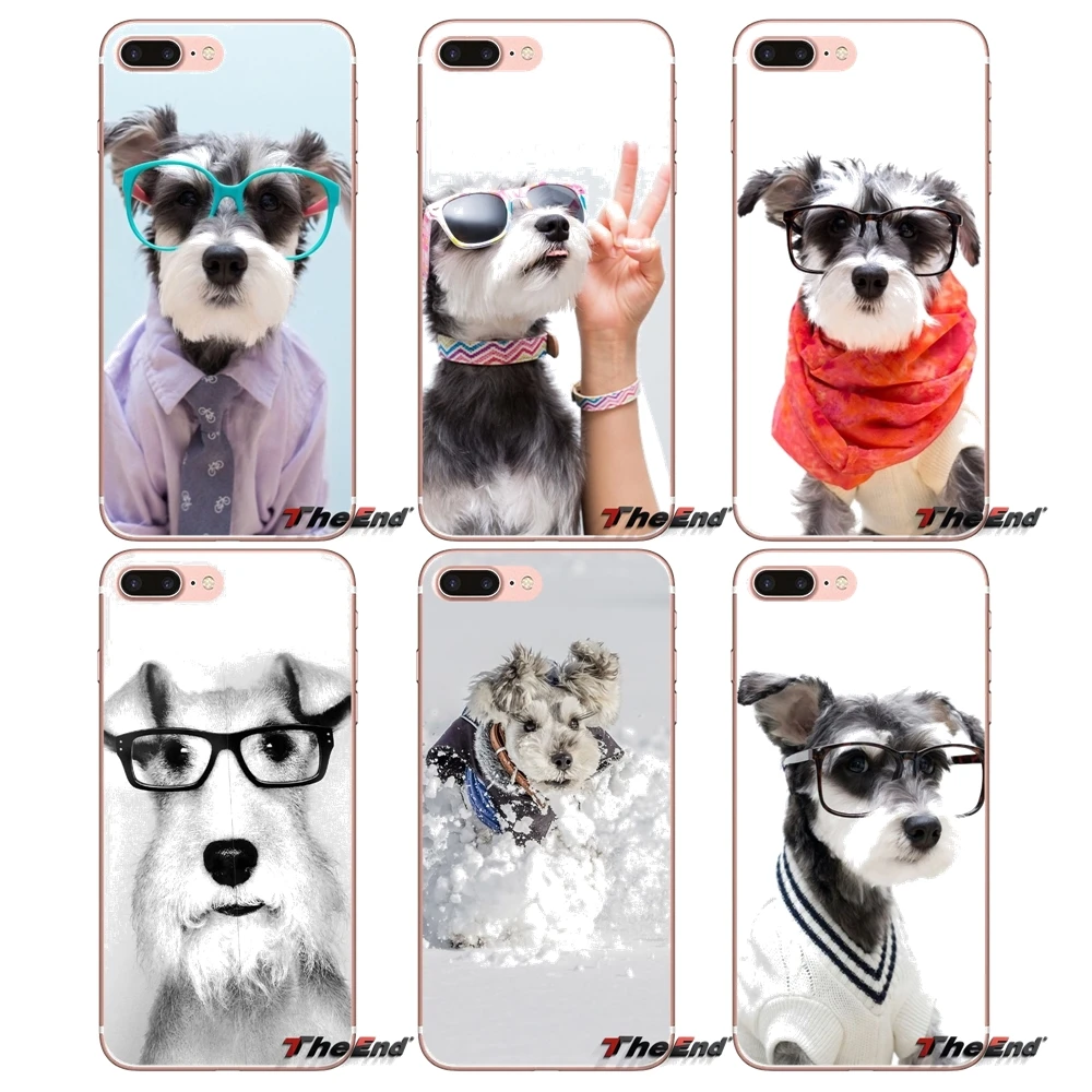 

For Xiaomi Mi6 Mi 6 A1 Max Mix 2 5X 6X Redmi Note 5 5A 4X 4A A4 4 3 Plus Pro funny Schnauzer dog Accessories Phone Cases Covers