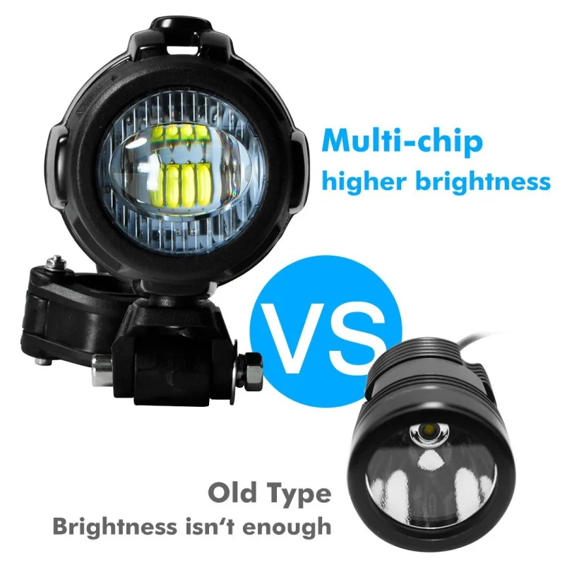 FADUIES For BMW Motorcycle LED Auxiliary Fog Light Driving Lamp Motocycle Fog Lights For BMW R1200G - 32831464325