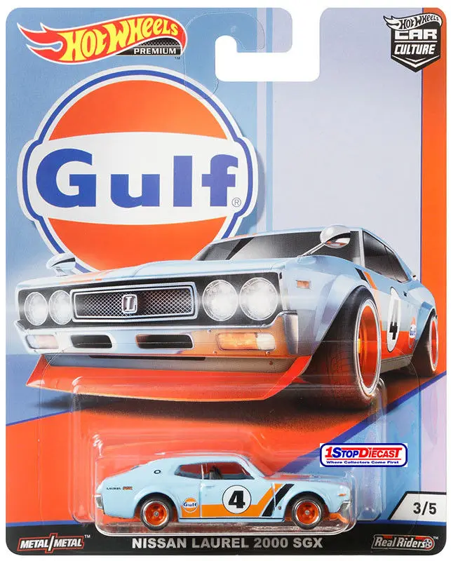 Hot Wheels Car 1:64 Car Culture Gulf FIAT NISSAN VOLKSWAGEN MCLAREN FORD Collector Edition Metal Diecast Model Car Kids Toys