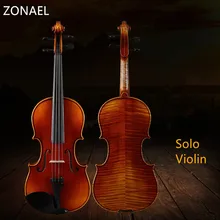 ZONAEL Solo Violin 4/4 3/4 1/2 Antique Maple violin 4/4 Violino 3/4 Handmade musical instrument Panel spruce wood