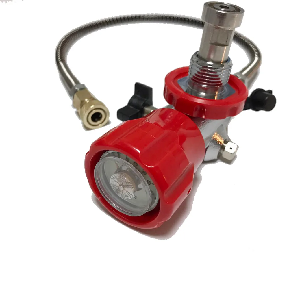 AC168301 кислородный цилиндр 6.8L 4500psi 300bar pcp Дайвинг ствол танка сжатого воздуха страйкбол винтовка воздуха с клапаном и заполняющей станцией