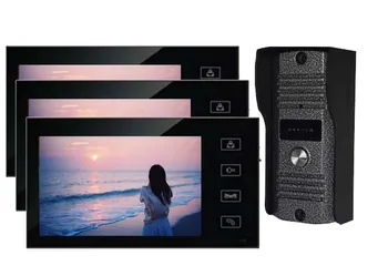 

XinSILu Security Intercom System Doorbell 7" Color Video Door Phone Intercom With 700TVL CMOS Waterproof IR Sensor Camera 1V3